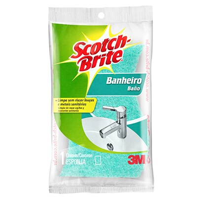 Esponja para limpeza de banheiro Scotch-Brite
